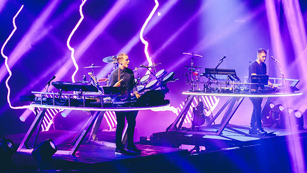 This image shows Disclosure performing live at Apple Music Festival 2015 in London via Apple 