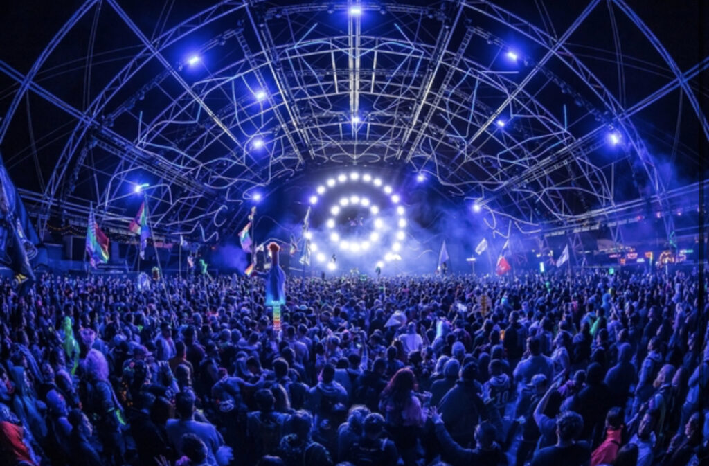This image shows the Quantum Valley stage at EDC Las Vegas