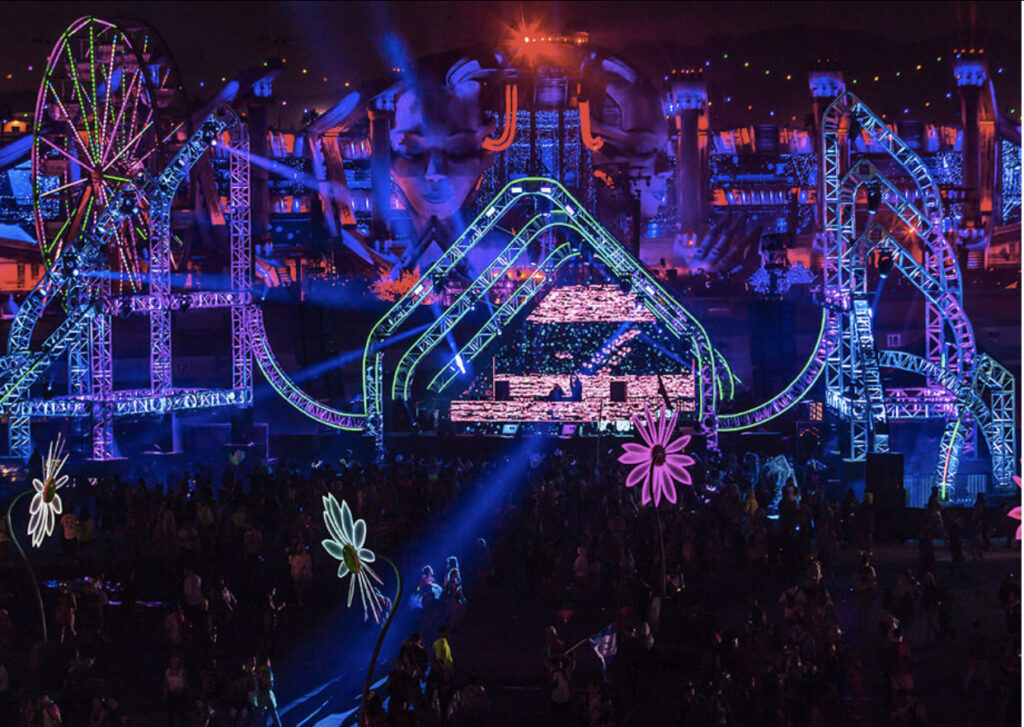 This image shows the Sterobloom stage at EDC Las Vegas